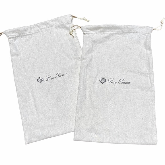 Loro Piana • Set (2) Shoe Dust Bags Cotton Italy - Picture 2 of 10